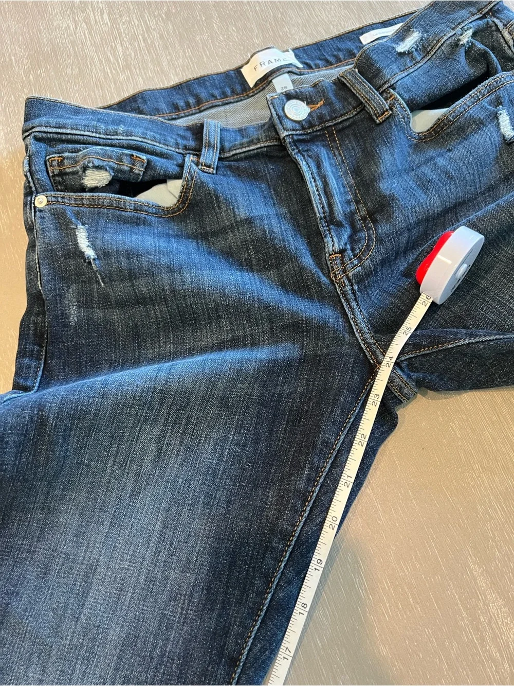 FRAME Le Garcon Crop denim women’s jeans size 28 - Picture 11 of 13